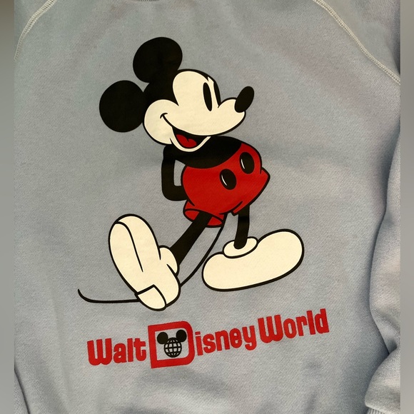 Disney Blue Mickey Mouse Crewneck Sweater - Picture 2 of 7